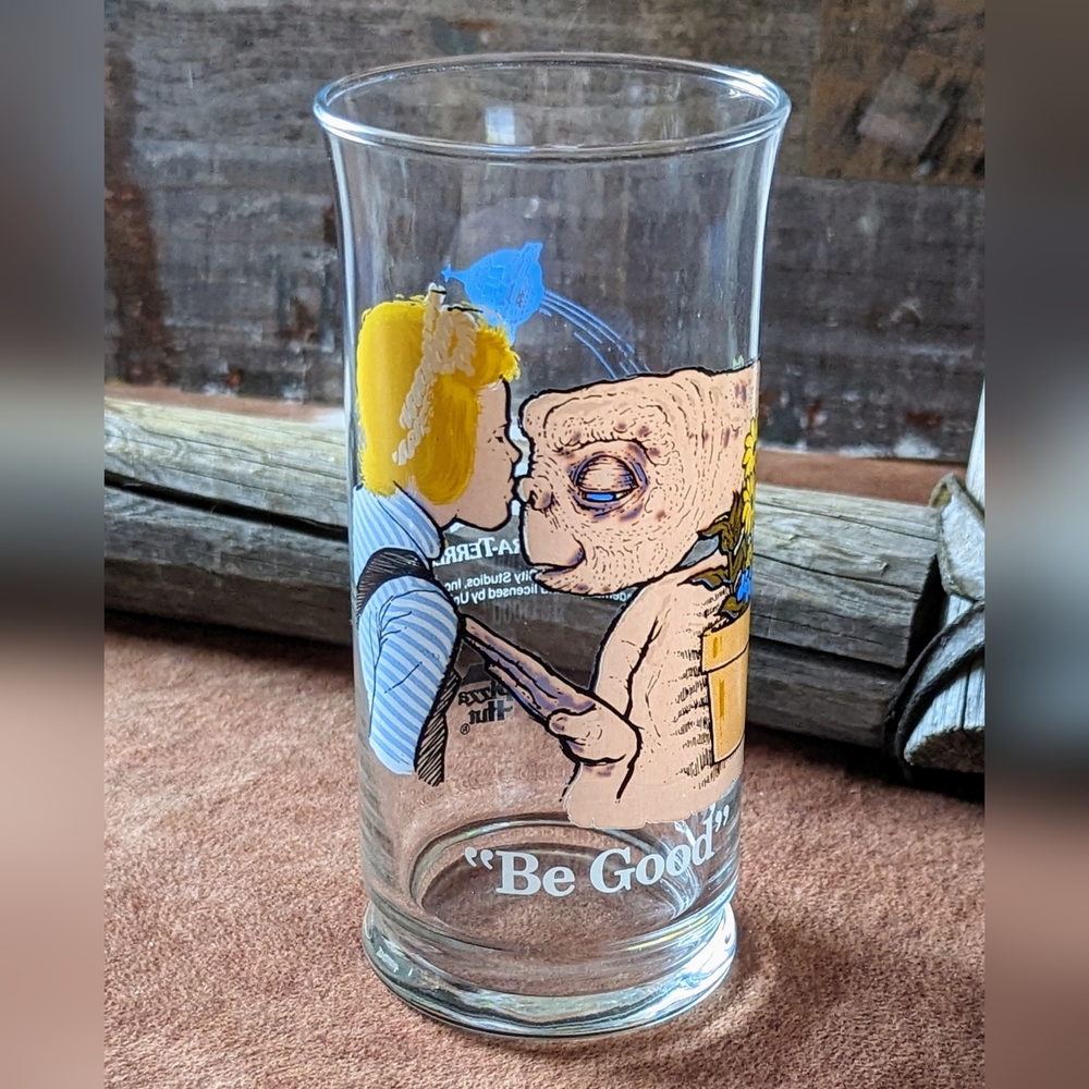 1982 Pizza Hut Limited Edition ET Extraterrestrial "Be Good" Drinking Glass